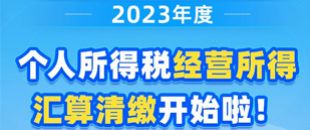 圖說| 2023年度個(gè)人所得稅經(jīng)營(yíng)所得匯算清繳開始啦！